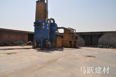 马跃建材清明节假日期间开展工厂地面硬化,工厂绿化工作